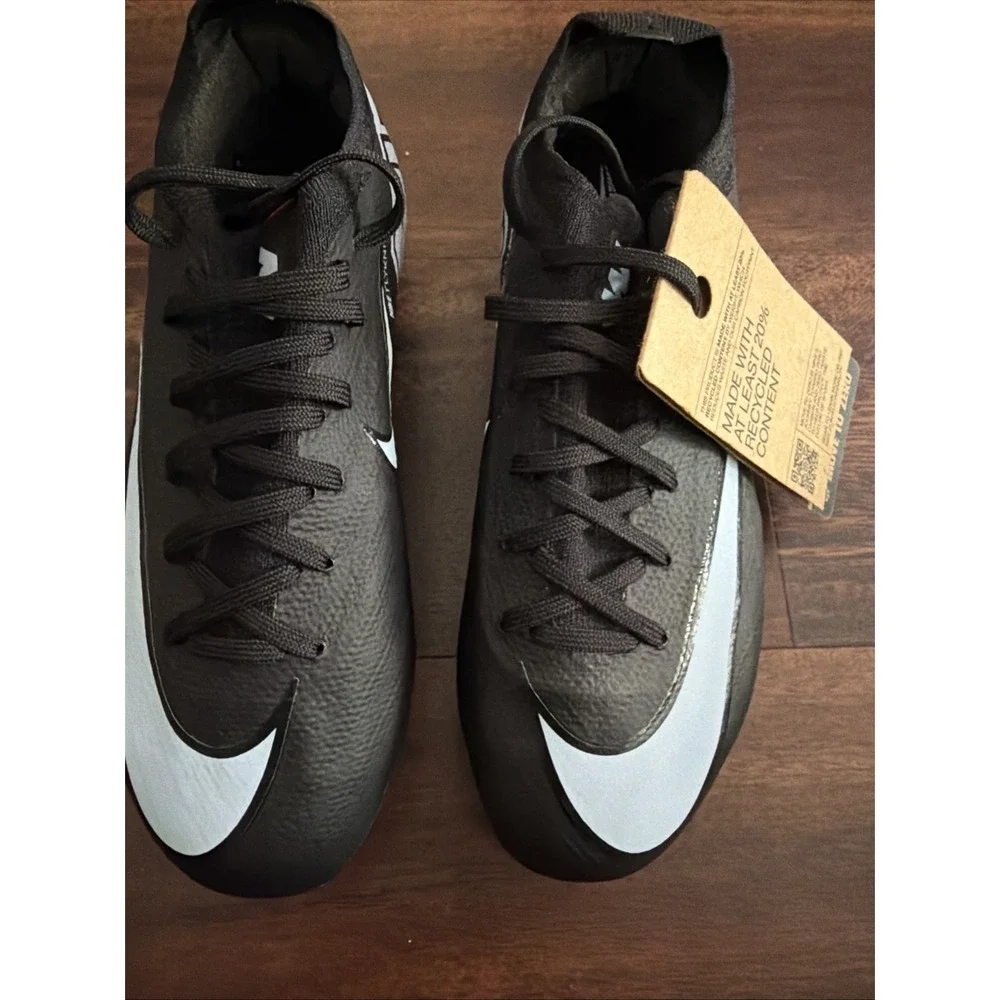 New Nike Youth Junior Mercurial Vapor 16 Pro Soccer Cleats Size 4Y Kids Black